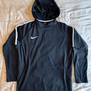 Nike Black Hoodie with White Accents